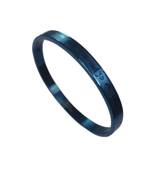 Blue Bangle for Protection (No Cut) - Small