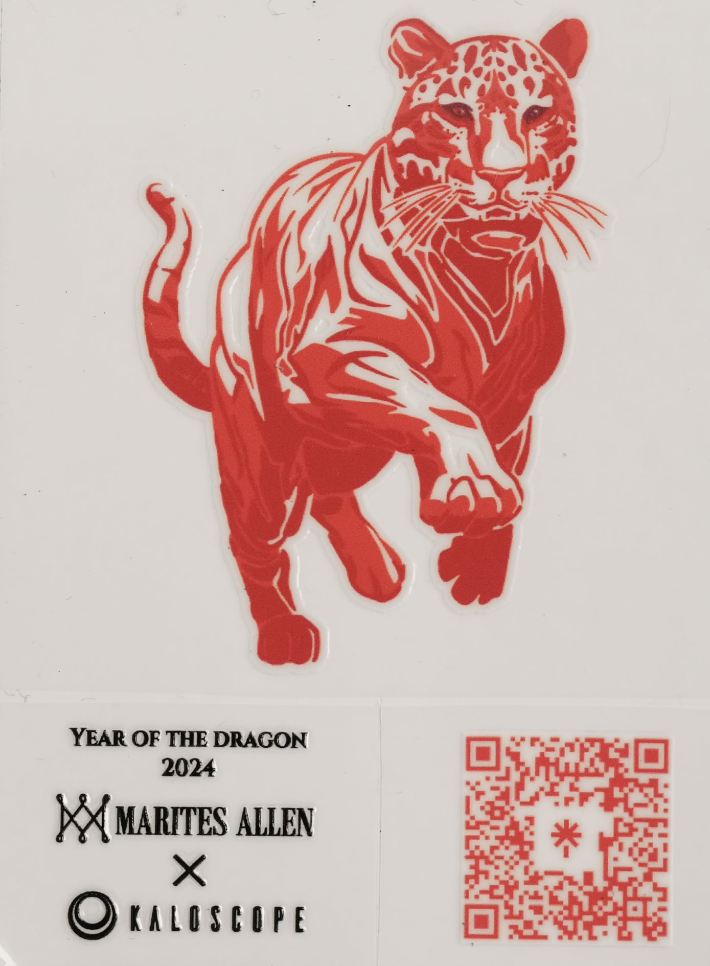 Water Proof Sticker - Tiger