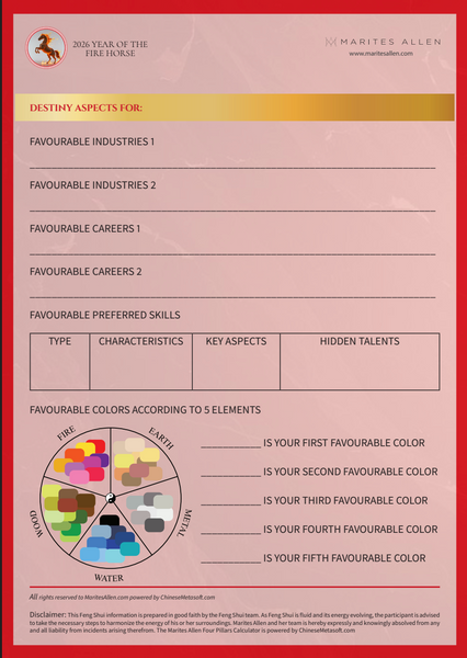 Personalised Destiny Reading 2026