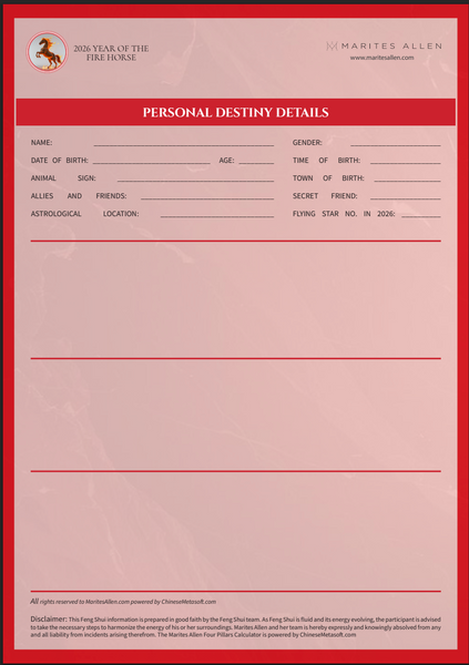 Personalised Destiny Reading 2026