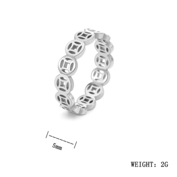 Fortune Rings Silver Fortune Coin Ring – Frigga PH