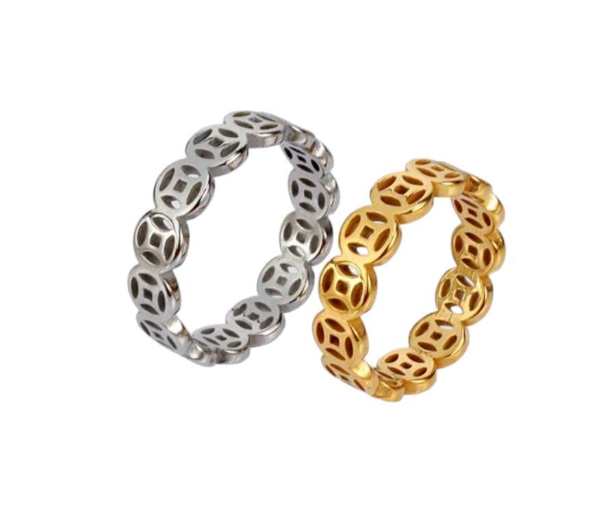 Fortune Rings Silver Fortune Coin Ring Silver – Frigga PH