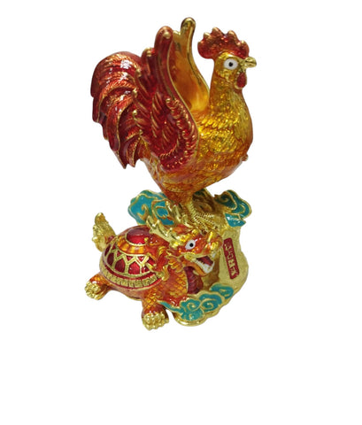 Rooster with Dragon Tortoise