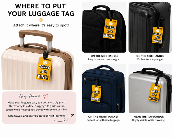 Luggage Tag - Fireball
