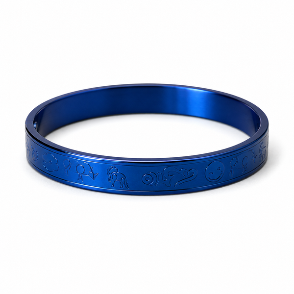 Blue Bangle for Protection (No Cut)