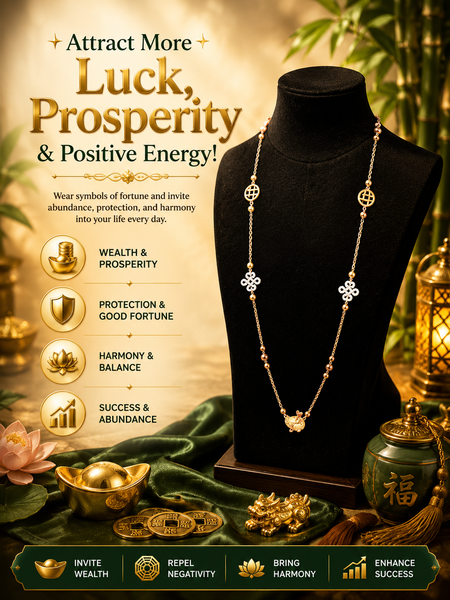 Mystic Knot Necklace with Heart