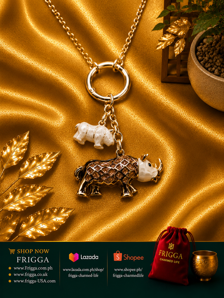 Rhino Necklace Ivory