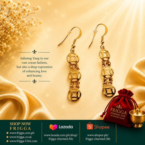 Pendientes de 3 monedas
