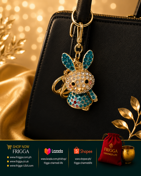 Bejewelled Rabbit Keychain