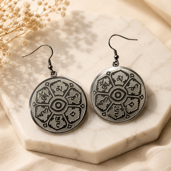 Earring - Oh Mane Padme Hum & Evil Eye