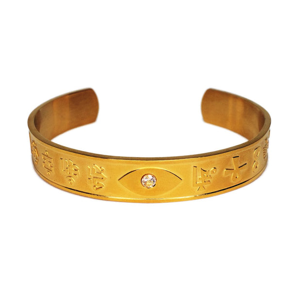 Bangle with Ultimate Mantra Protection (Gold) - SMALL