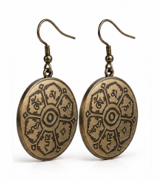 Earring - Oh Mane Padme Hum & Evil Eye