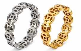 Fortune Coin Ring Silver