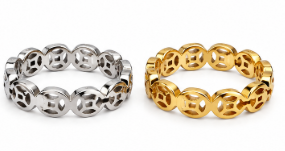 Fortune Coin Ring Silver