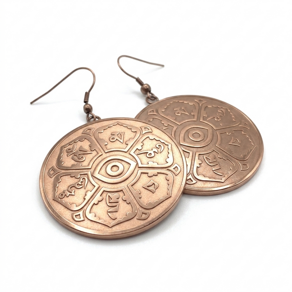 Earring - Oh Mane Padme Hum & Evil Eye