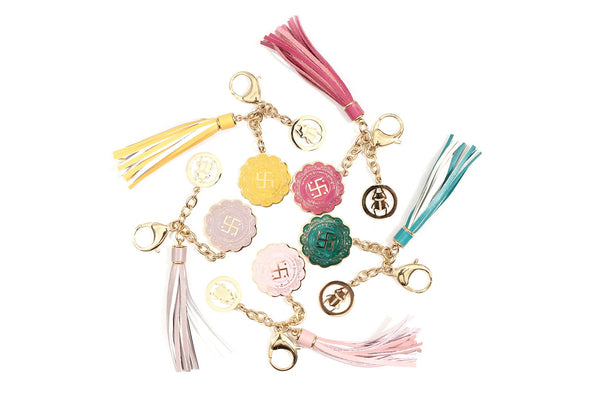 Victory and Success Keychain with Scarab