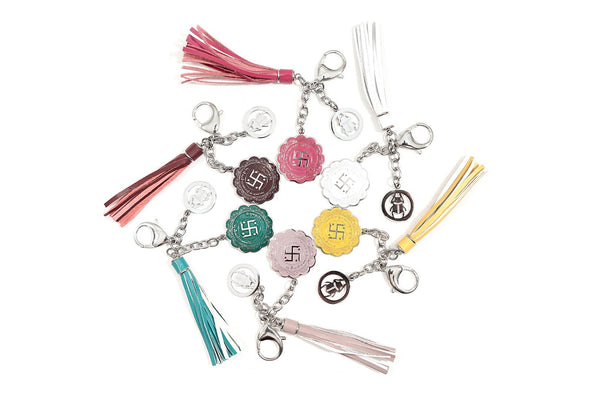 Victory and Success Keychain with Scarab