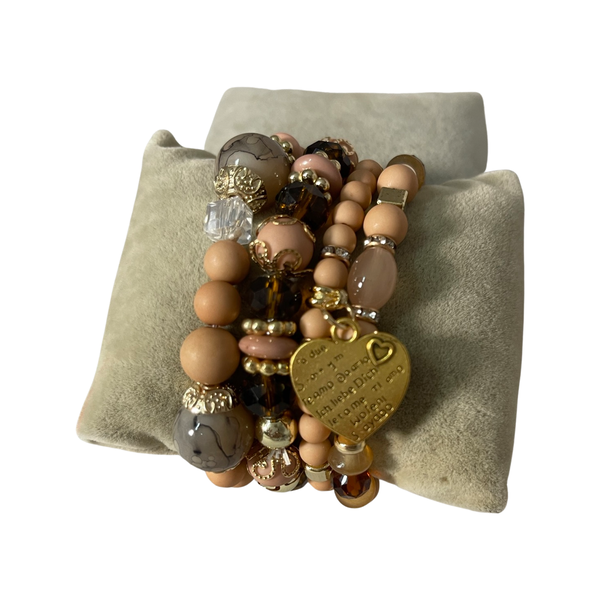 Lucky Buddha Bracelet with Heart (Assorted Colors)