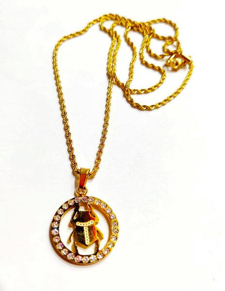 Charm Scarab Necklace