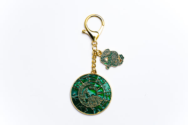 Green Dragon Lunar Mansions Harmonizing Keychain
