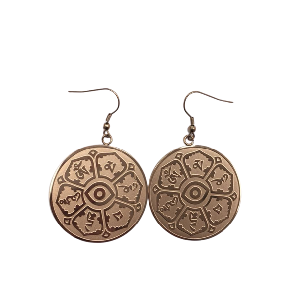 Earring - Oh Mane Padme Hum & Evil Eye