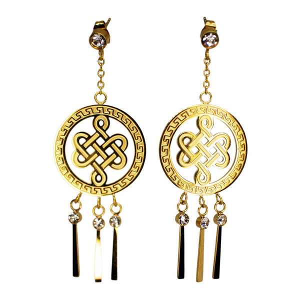 Dangling Earrings Mystic Knot