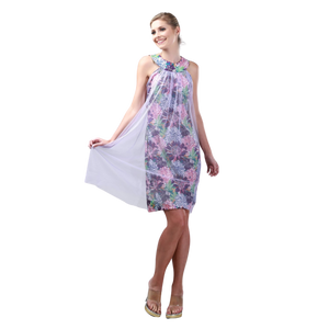 Dress with Tulle in Wulou Floral Print