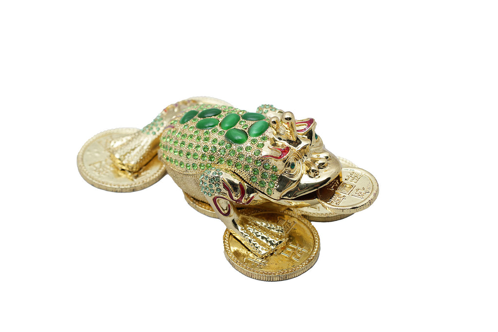 Bejewelled 3 Legged Toad with Coin – Frigga PH