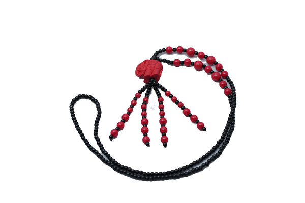 Collar de elefante rojo