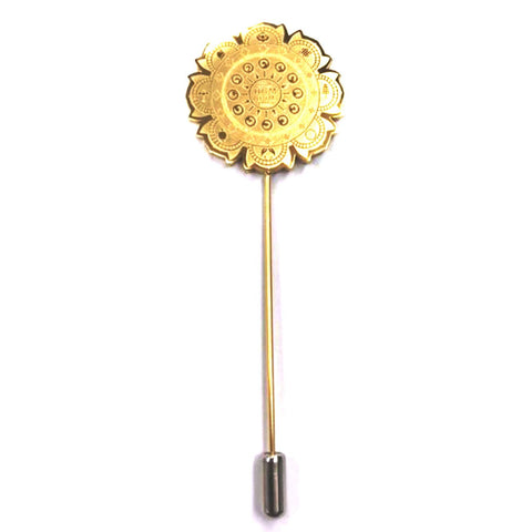 Pin with 8 Auspicious & Mantra Protection