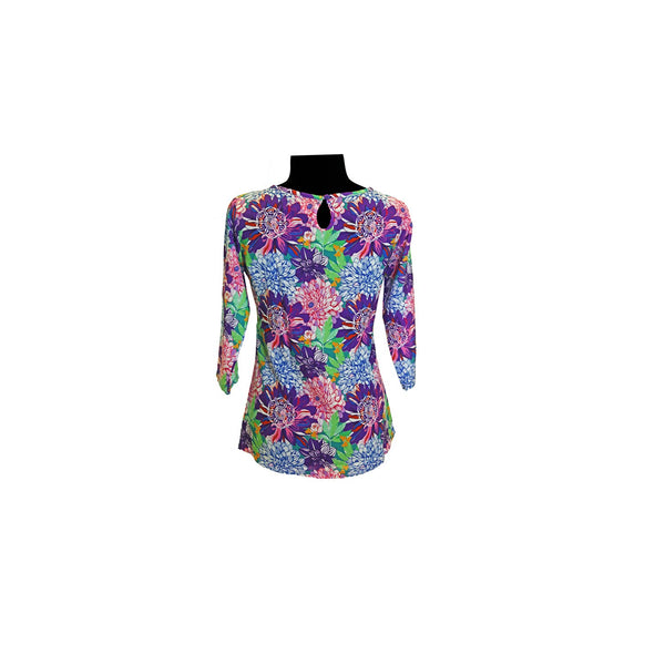 Top with Peep Hole with Tie - Wulou Floral