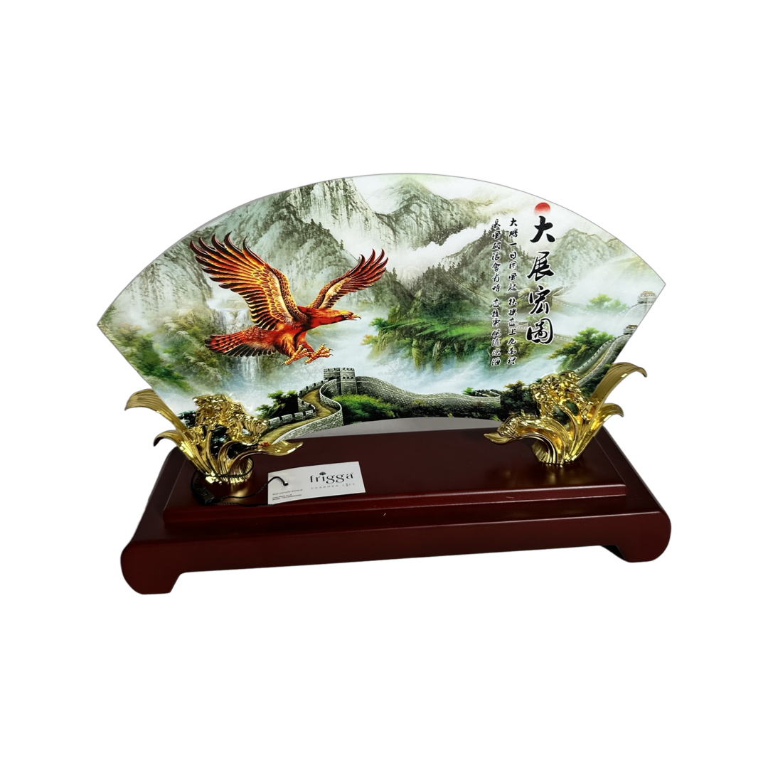Mountain with Bird Plaque