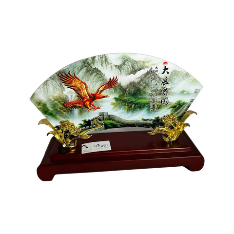 Mountain with Bird Plaque